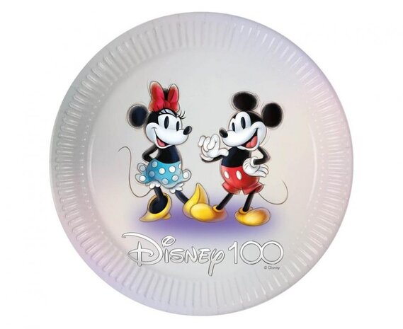 Procos Party Assiettes Mickey et Minnie nouvelle génération 23 cm | 8 pièces