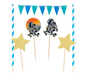 Boland Ruimtevaart Taart Toppers | per stuk Boland Ruimtevaart Taart Toppers | per stuk