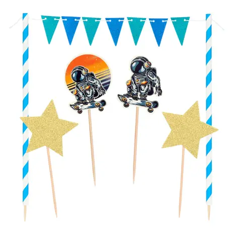 Boland Ruimtevaart Taart Toppers | per stuk Boland Ruimtevaart Taart Toppers | per stuk
