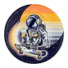 Boland Weltraumschilder 23 cm | 8 Stück Boland Weltraumschilder 23 cm | 8 Stück