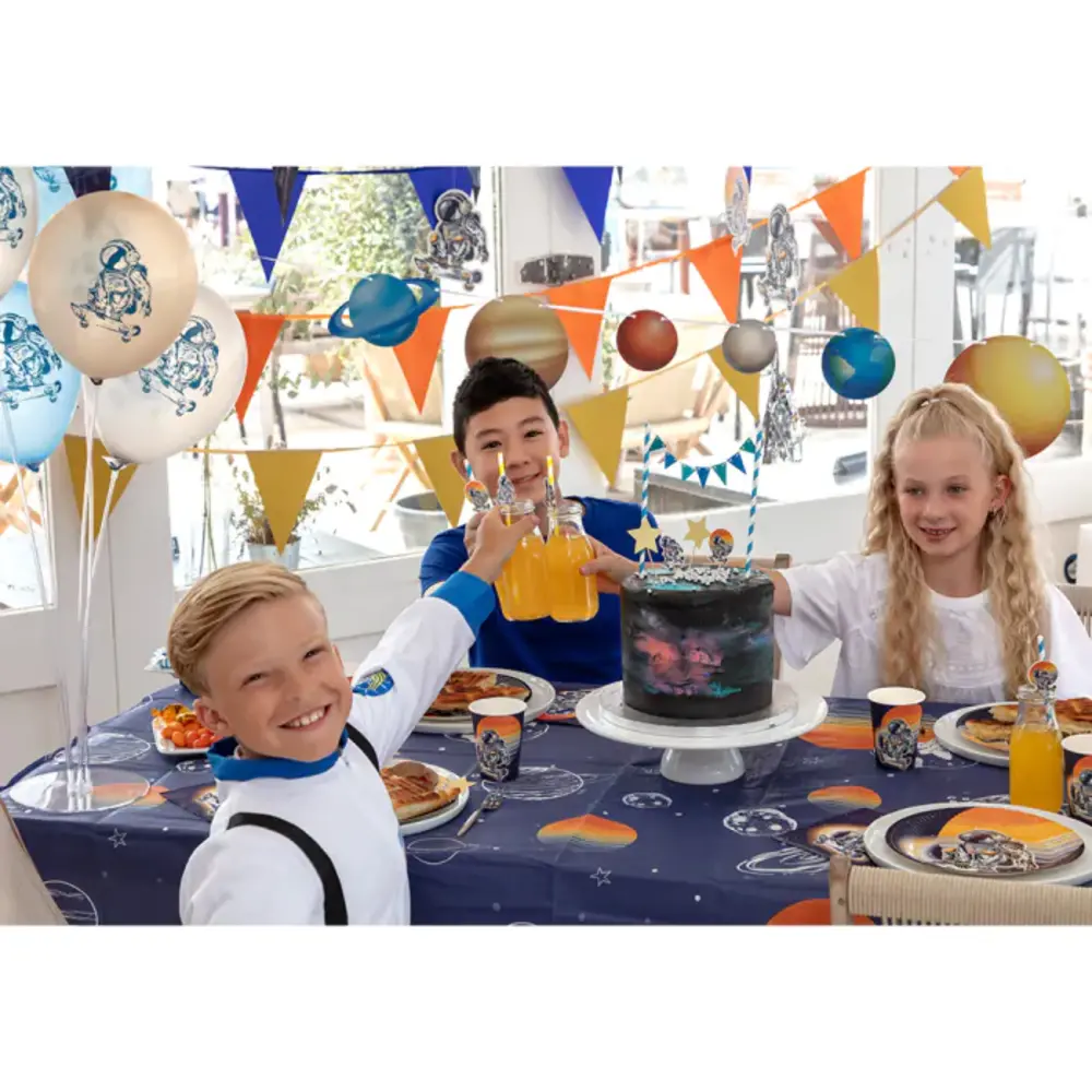 Boland Buchstabengirlande „Weltraum-Geburtstag“ 250 cm | pro Stück