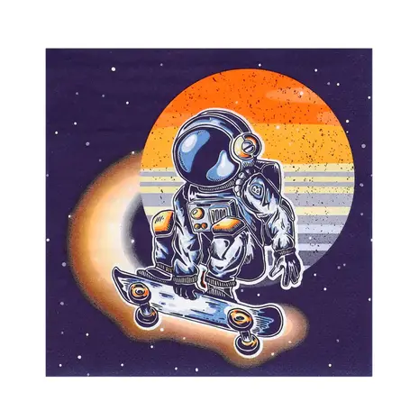 Boland Serviettes Space 33x33cm | 20 pièces