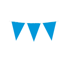 Paper Dreams Girlande mit blauer Flagge | 10 Meter