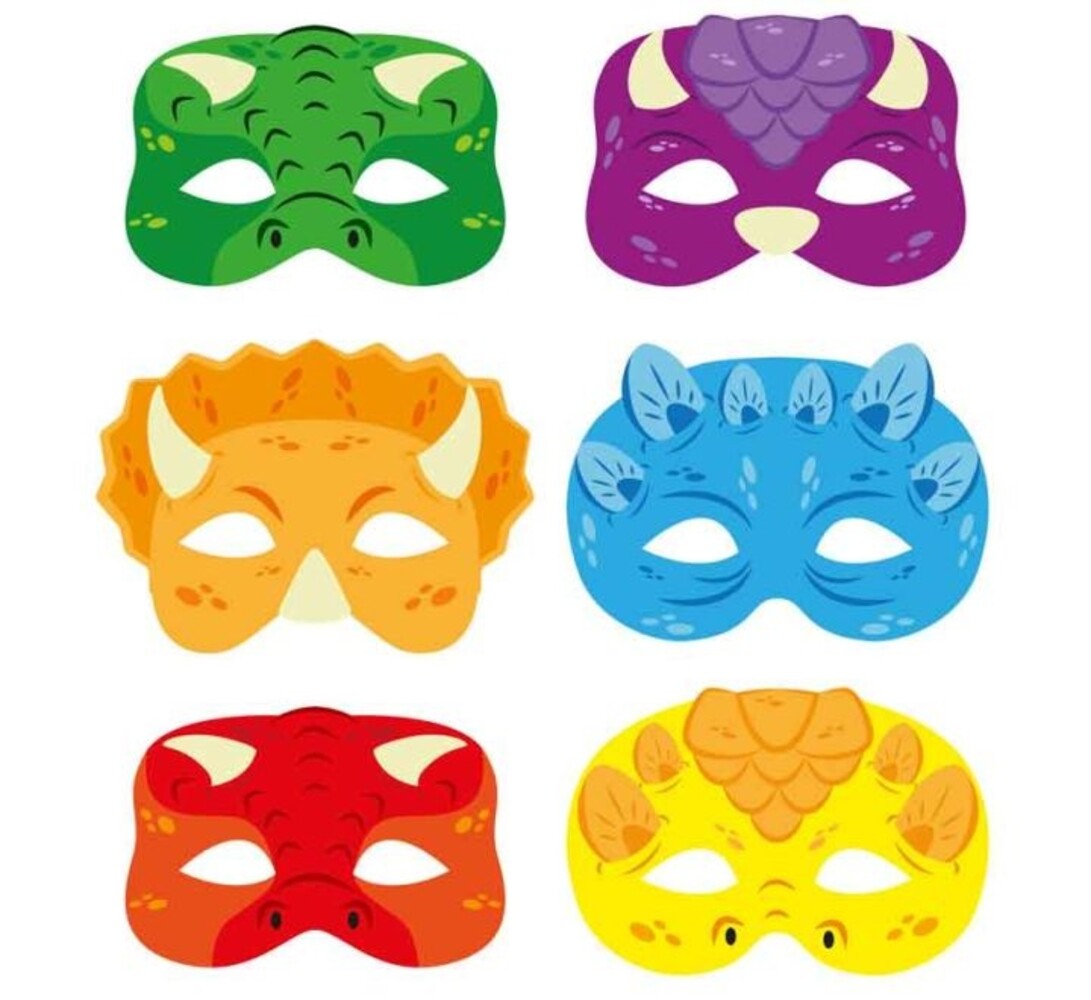Henbrandt Masques de dinosaures | 12 pièces