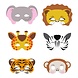 Henbrandt Jungle & Safari Masks | 12 pieces