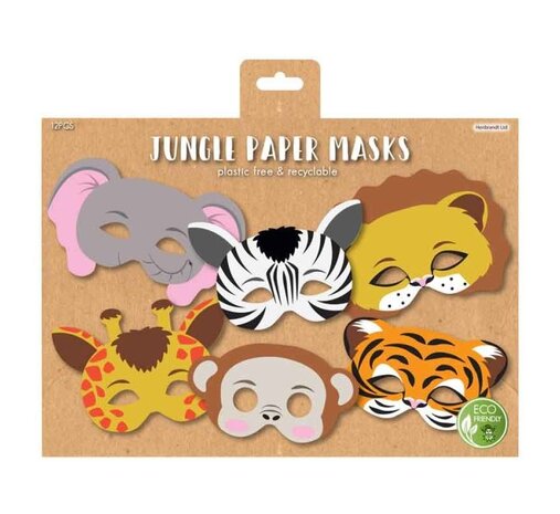 Henbrandt Masques Jungle et Safari | 12 pièces
