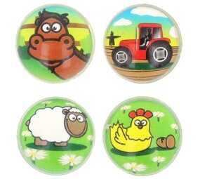 Henbrandt Farm Bouncy Balls 35mm | 12 pieces