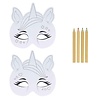 Henbrandt Masques de licorne à colorier soi-même | 2 pièces Henbrandt Masques de licorne à colorier soi-même | 2 pièces