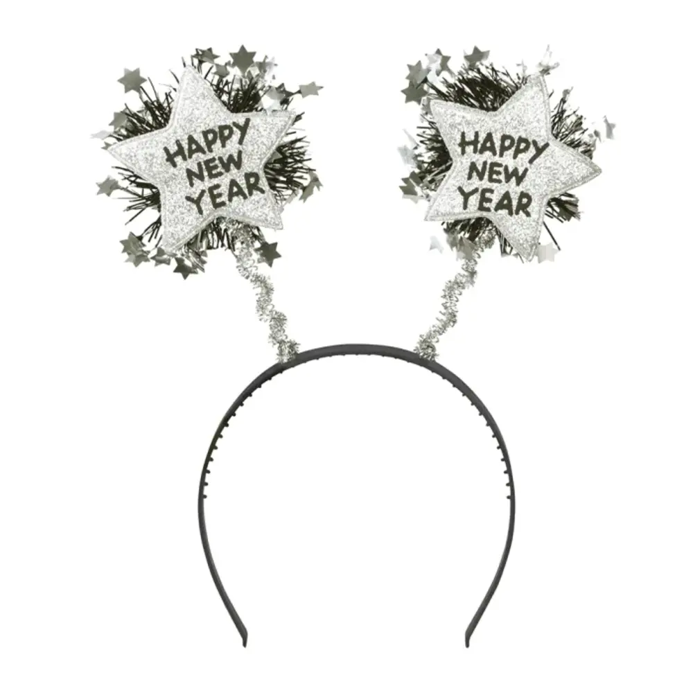 Boland Tiara Happy New Year Zilver | per stuk