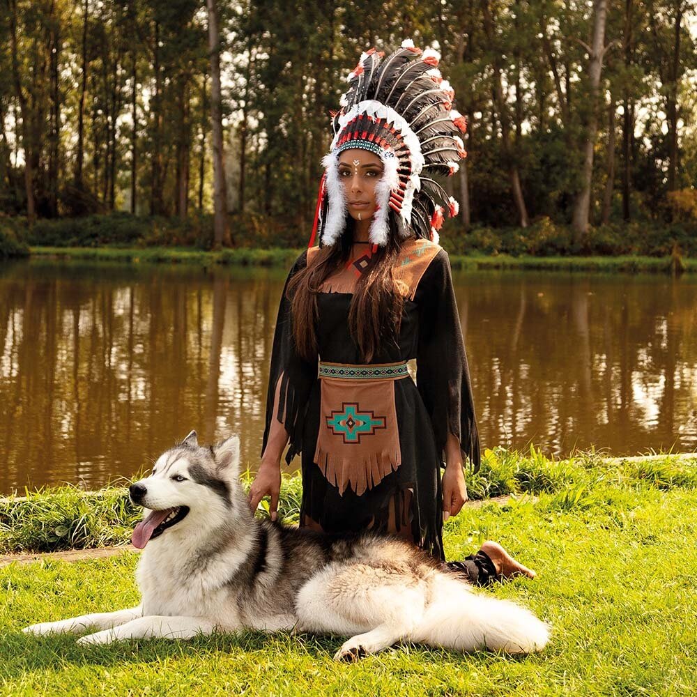 Boland She-Wolf Indianen Dames Kostuum Boland She-Wolf Indianen Dames Kostuum