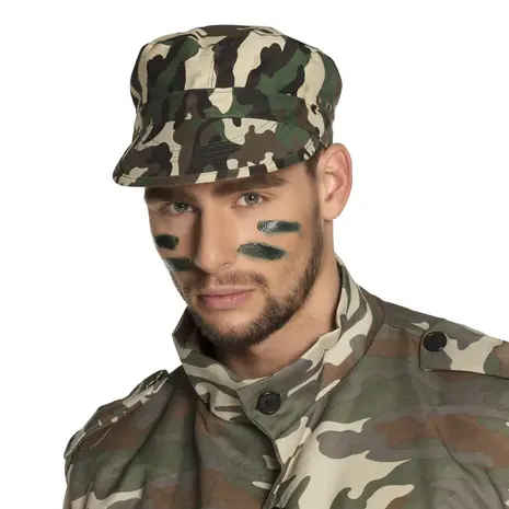 Boland Camouflage Leger Pet | per stuk Boland Camouflage Leger Pet | per stuk