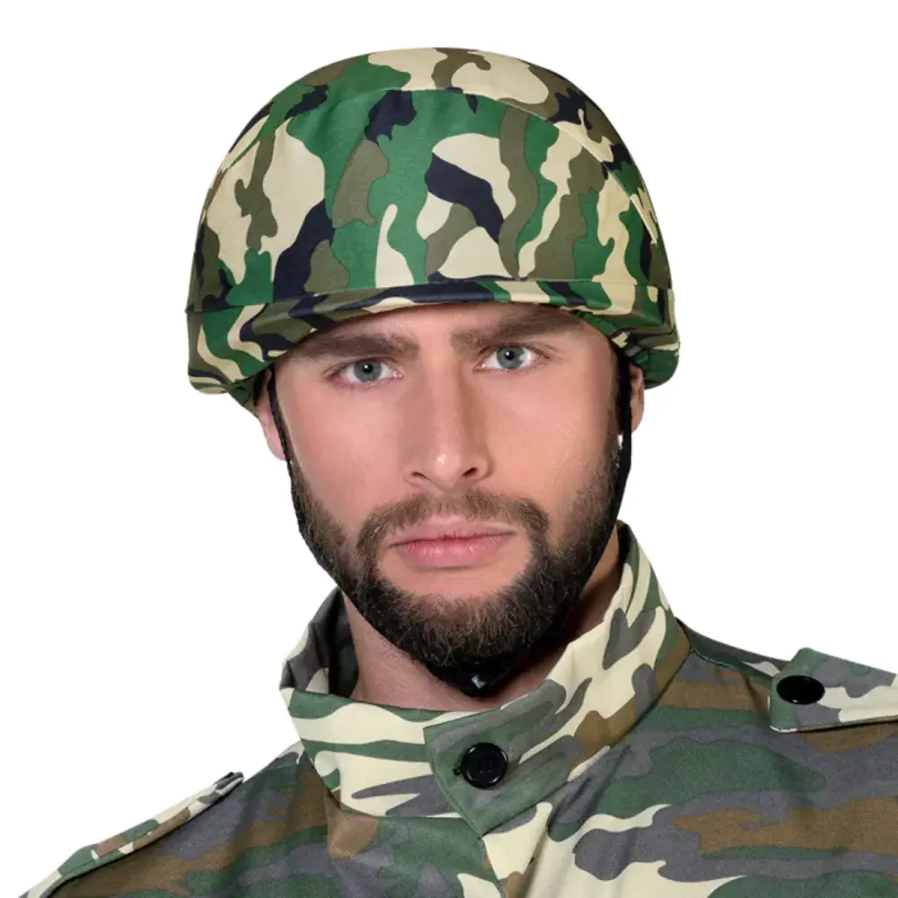Boland Camouflage Leger Helm | per stuk Boland Camouflage Leger Helm | per stuk