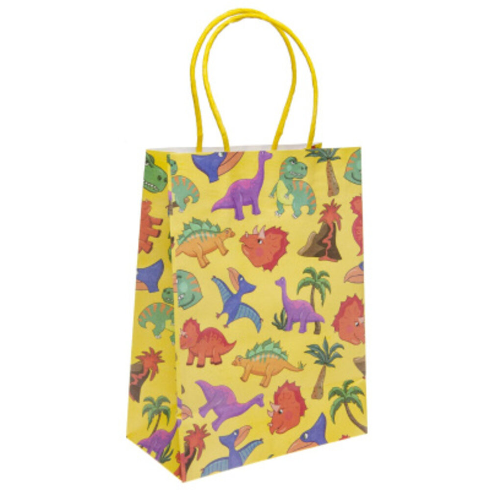 LG Imports Dinosaur Party Favor Bag 16x22x9cm | 12 pieces