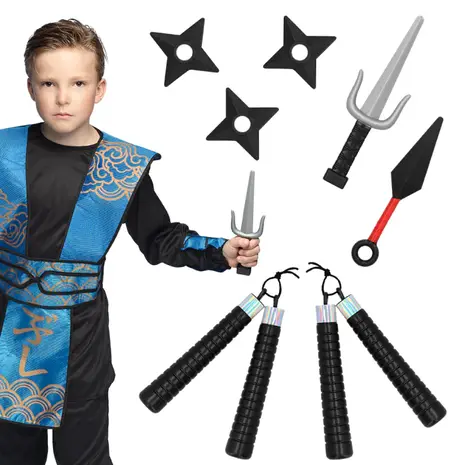 Boland Ensemble de fausses armes de ninja | 7 pièces