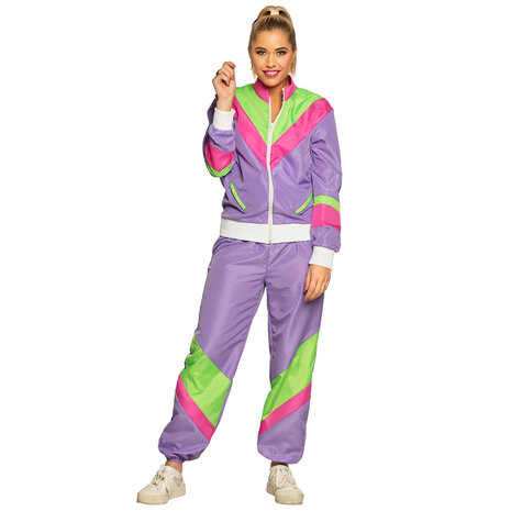 Boland Hässlicher Retro-Damen-Trainingsanzug, Lila Boland Hässlicher Retro-Damen-Trainingsanzug, Lila