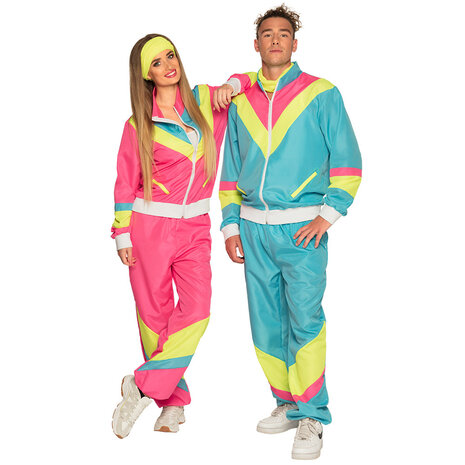 Boland Falscher Retro-Damen-Trainingsanzug Neonpink