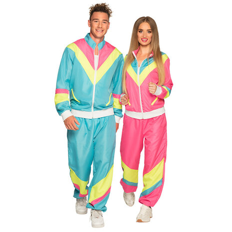 Boland Falscher Retro-Damen-Trainingsanzug Neonpink