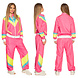 Boland Survêtement rétro Wrong pour femme rose fluo