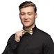Boland Gold Glitter Butterfly Bow | per piece