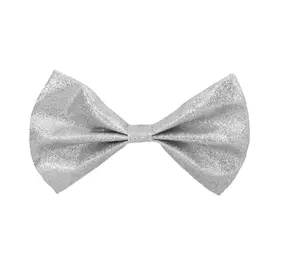 Boland Vlinder Strik Glitter Zilver | per stuk