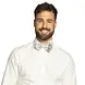 Boland Bow Tie with Silver Sequins | per piece Boland Bow Tie with Silver Sequins | per piece