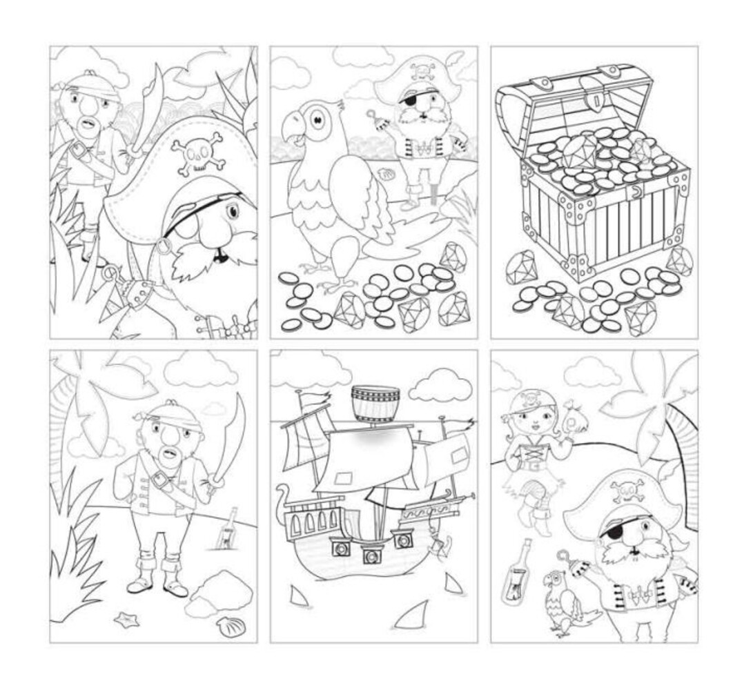 Henbrandt Kit de coloriage pirate | à l'unité