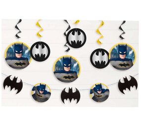 Unique Party Batman Garland & Hanging Decoration Swirls | 7-piece