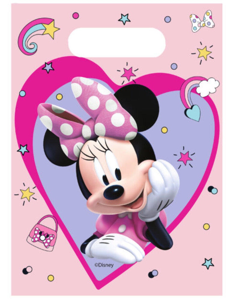 Procos Party Minnie Mouse Junior Loot Bags | 6 pieces