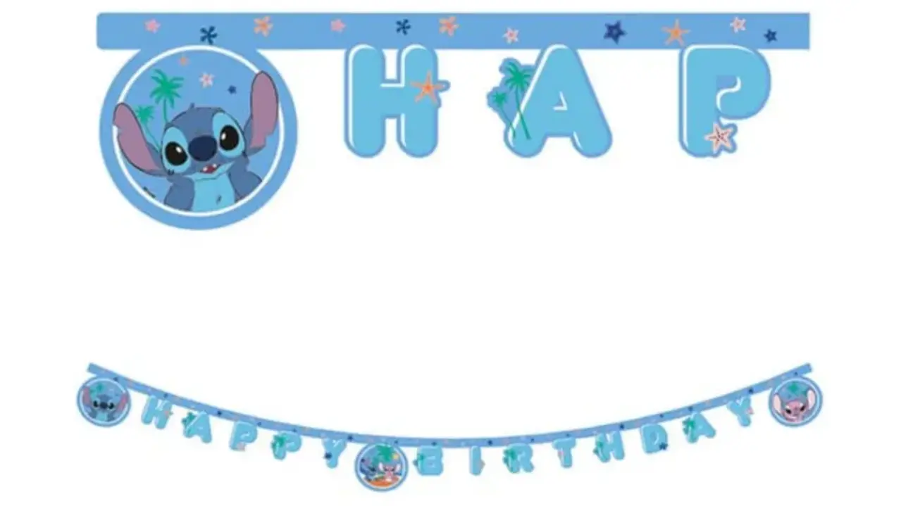 Procos Party Guirlande de lettres « Joyeux anniversaire » à broder, 2 m | à la pièce