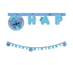 Procos Party Stitch Happy Birthday Letterslinger 2mtr | per stuk Procos Party Stitch Happy Birthday Letterslinger 2mtr | per stuk