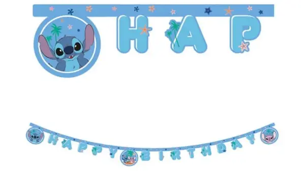 Procos Party Guirlande de lettres « Joyeux anniversaire » à broder, 2 m | à la pièce