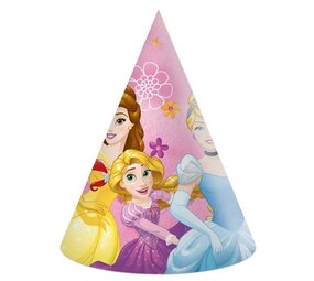 Procos Party Prinsessen Feest Hoedjes Princess Live Your Story  | 6 stuks Procos Party Prinsessen Feest Hoedjes Princess Live Your Story  | 6 stuks