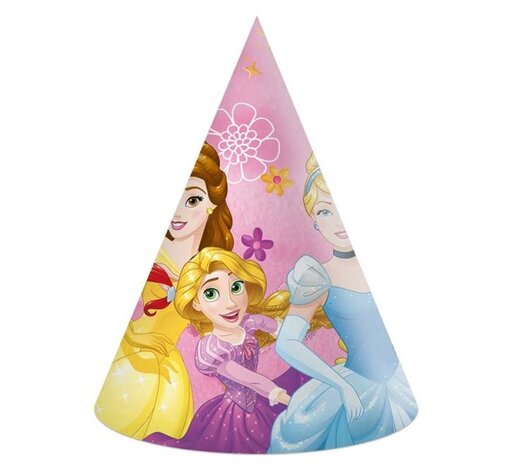 Procos Party Princess Party Hats Princess Live Your Story | 6 pieces