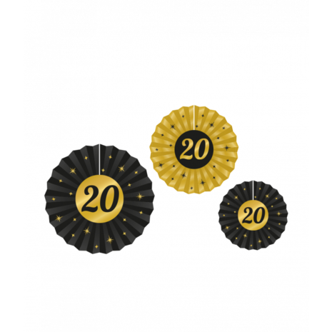 Paper Dreams Paper Fans 20 Years Classy | 3 pieces
