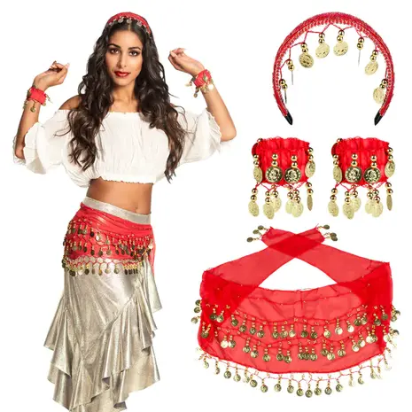 Boland Costume de danseuse orientale | Ensemble 3 pièces