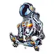 Boland Astronautenförmiger Folienballon 45x55cm | pro Stück