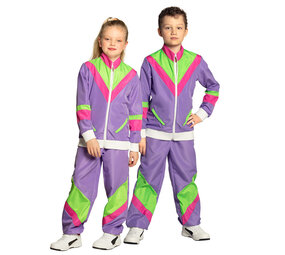 Boland Trainingspak Fout Retro Kinderen Paars Boland Trainingspak Fout Retro Kinderen Paars