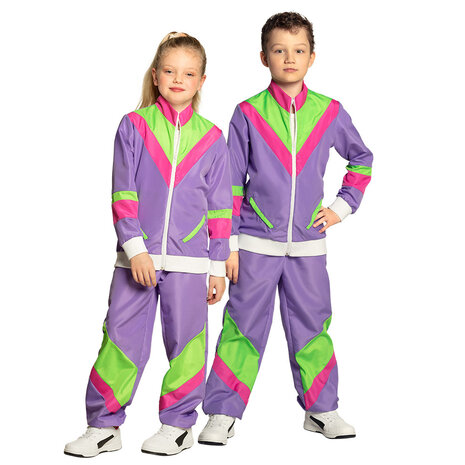 Boland Ugly Retro Kids Tracksuit Purple