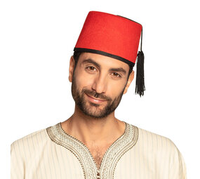 Boland Fez Hoed Rood | per stuk Boland Fez Hoed Rood | per stuk