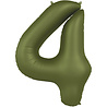 Folat Folie Ballon Cijfer 4 Olijf Groen | 86cm