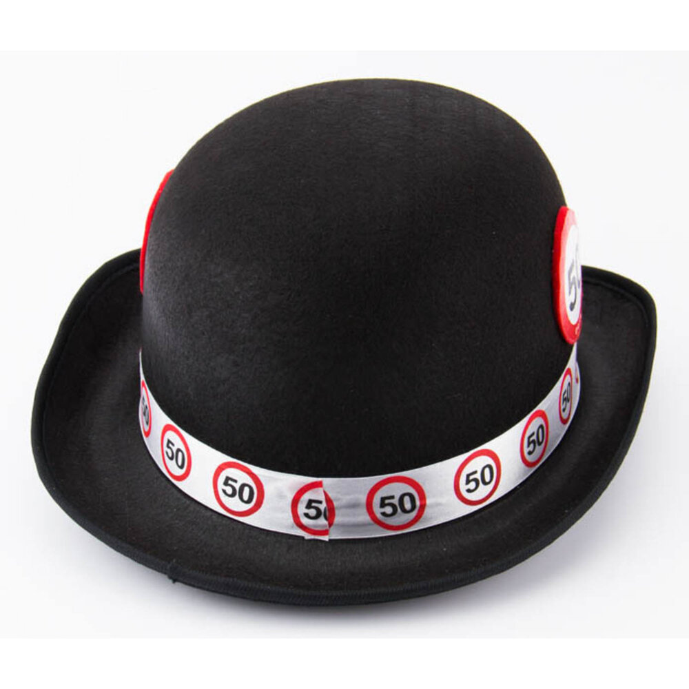 Folat Bolhoed 50 jaar Verkeersbord | per stuk