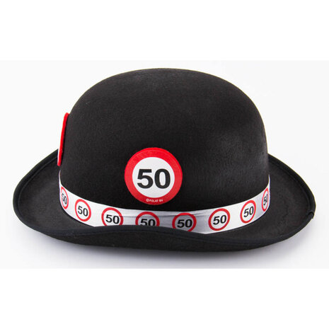 Folat Bolhoed 50 jaar Verkeersbord | per stuk