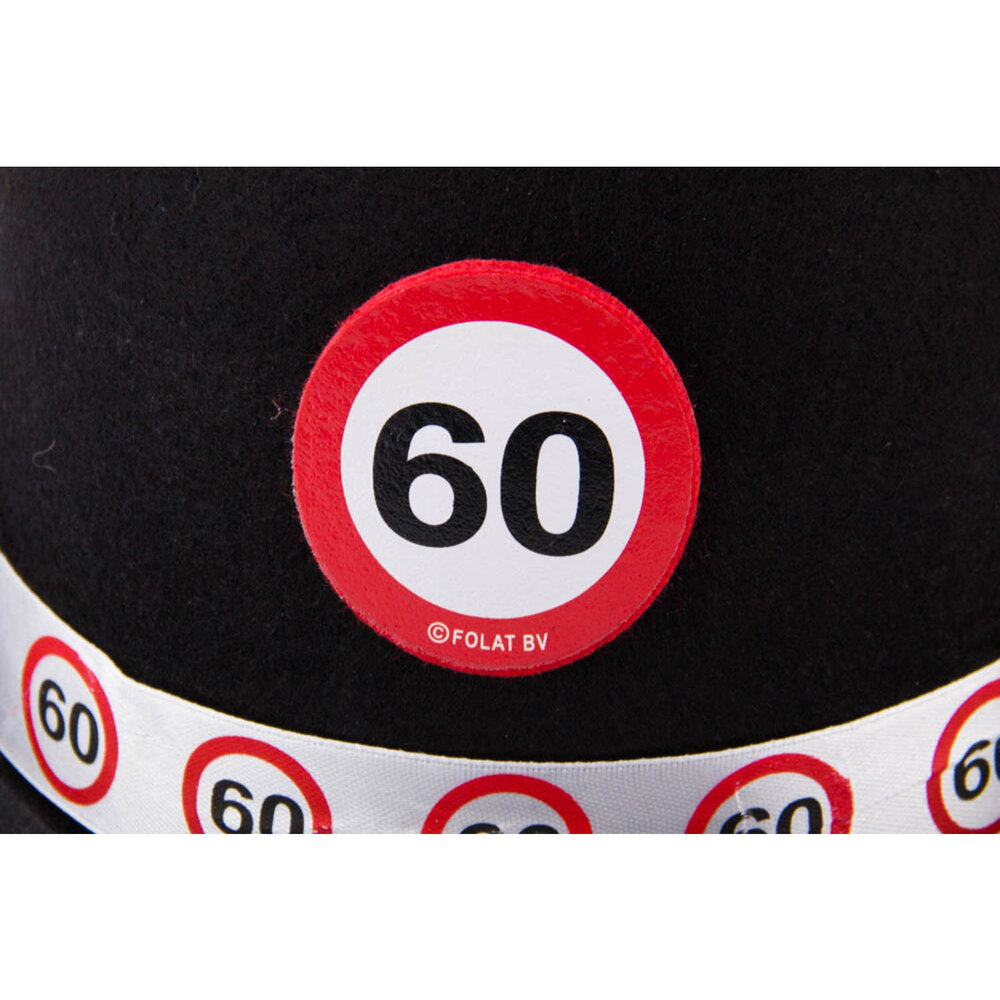 Folat Verkehrsschild „Bowler Hat 60 Years“ | pro Stück