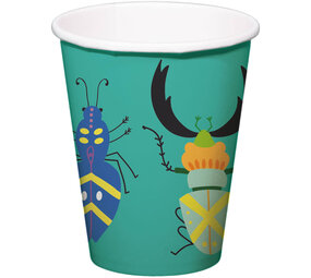 Folat Bekers Insecten Buzzing Bugs 250ml | 8 stuks Folat Bekers Insecten Buzzing Bugs 250ml | 8 stuks