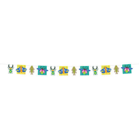 Folat Buzzing Bugs Insect Flag Garland 6 meters | per piece