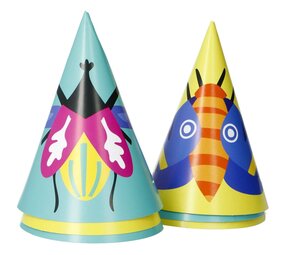 Folat Feesthoedjes Insecten Buzzing Bugs | 6 stuks Folat Feesthoedjes Insecten Buzzing Bugs | 6 stuks