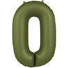 Folat Foil Balloon Number 0 Olive Green | 86cm Folat Foil Balloon Number 0 Olive Green | 86cm
