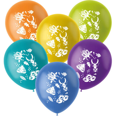 Folat Ballonnen Insecten Buzzing Bugs 33cm | 6 stuks Folat Ballonnen Insecten Buzzing Bugs 33cm | 6 stuks