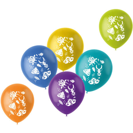 Folat Ballonnen Insecten Buzzing Bugs 33cm | 6 stuks Folat Ballonnen Insecten Buzzing Bugs 33cm | 6 stuks
