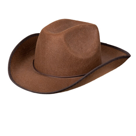 Boland Hoed Cowboy Rodeo Bruin | per stuk Boland Hoed Cowboy Rodeo Bruin | per stuk